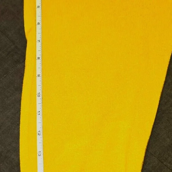 MAK XL Cropped Cardigan 3/4 Sleeve Soft Lightweight Stretchy Mustard 💛 90s- Y2K - Picture 14 of 15